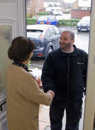 Paul carpet man visiting customers at home!